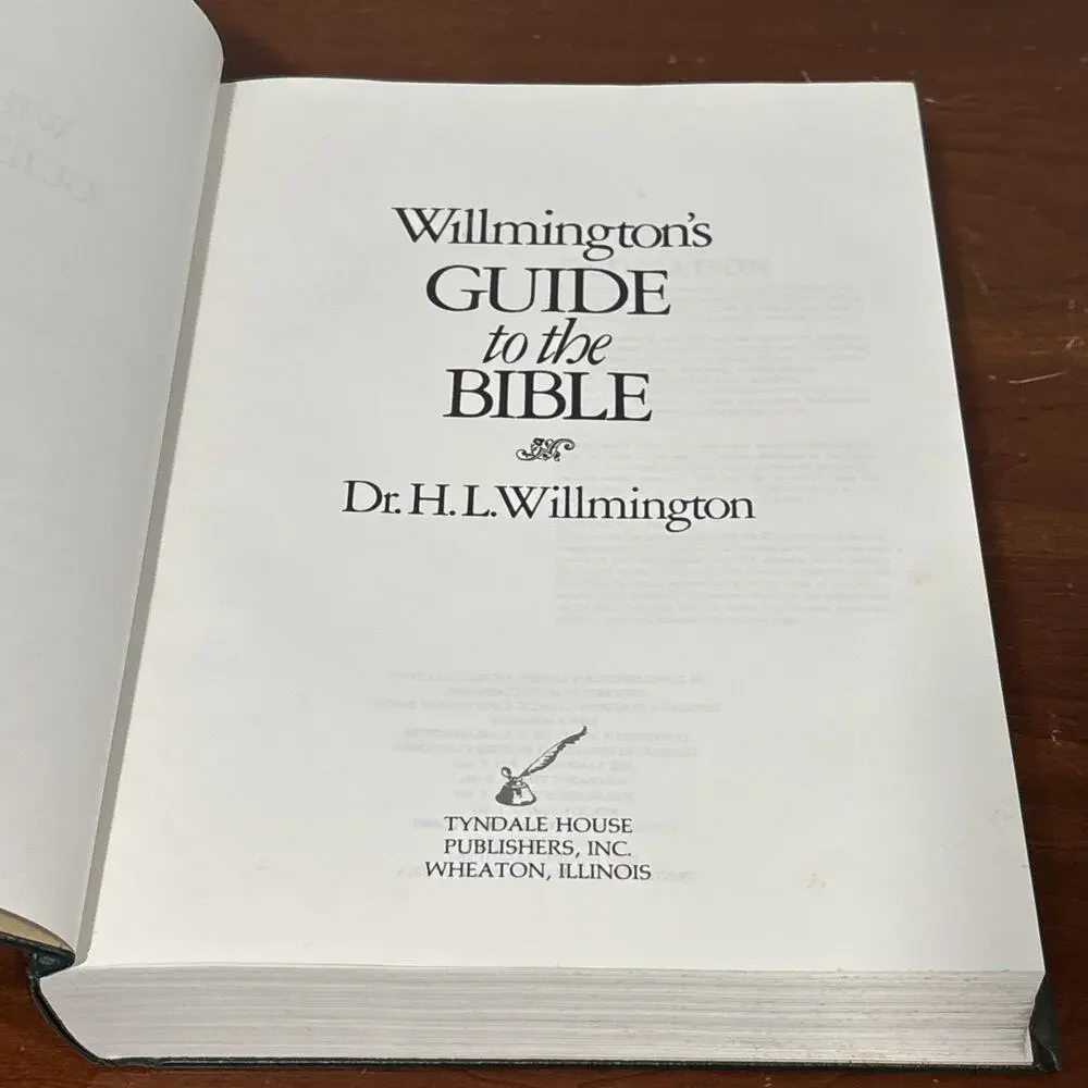 Wilmington's Guide to the Bible First Print 1981 Tyndale House Hardcover